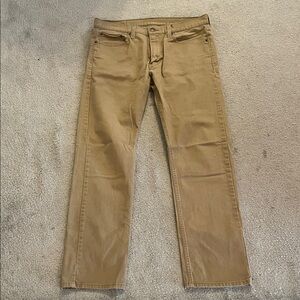 Levi's Men's Brown Straight Jeans